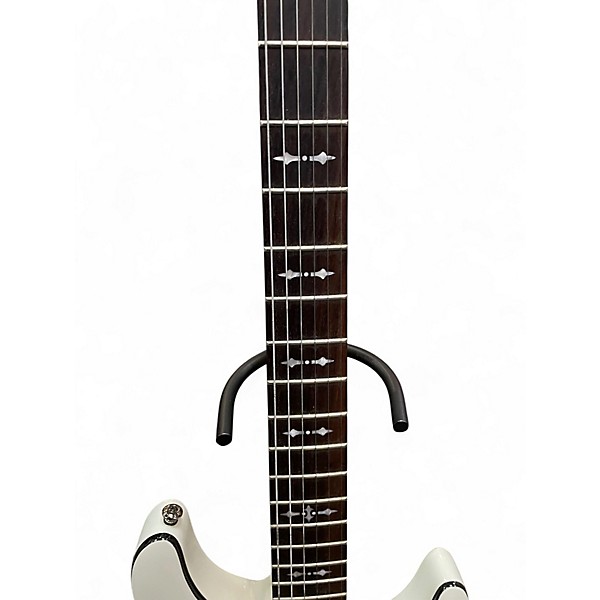 Used Schecter Guitar Research Omen 6 GLOSS WHITE Solid Body Electric Guitar