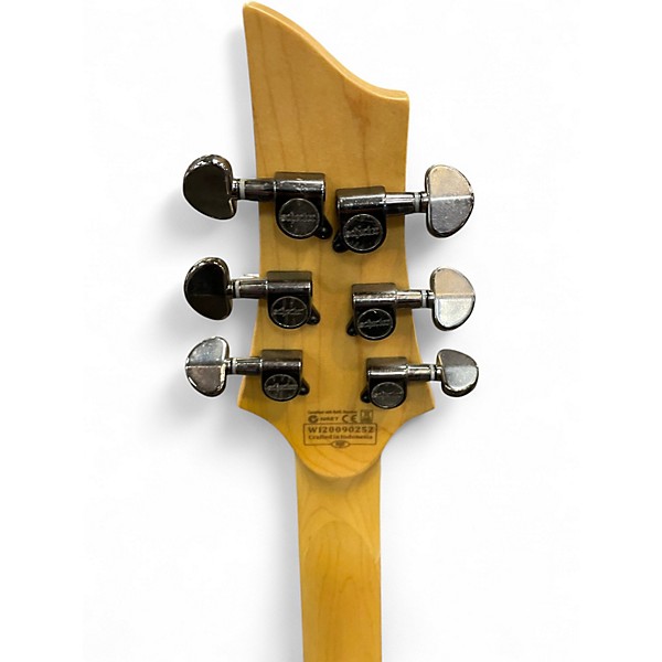 Used Schecter Guitar Research Omen 6 GLOSS WHITE Solid Body Electric Guitar