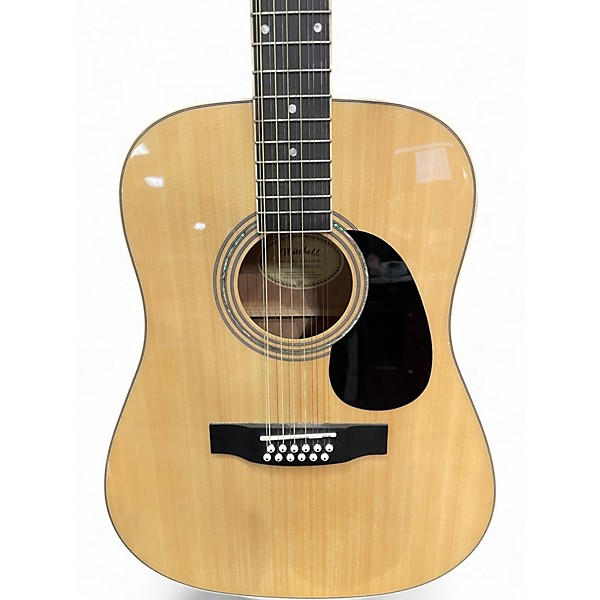 Used Mitchell D-120S-12E Natural 12 String Acoustic Electric Guitar