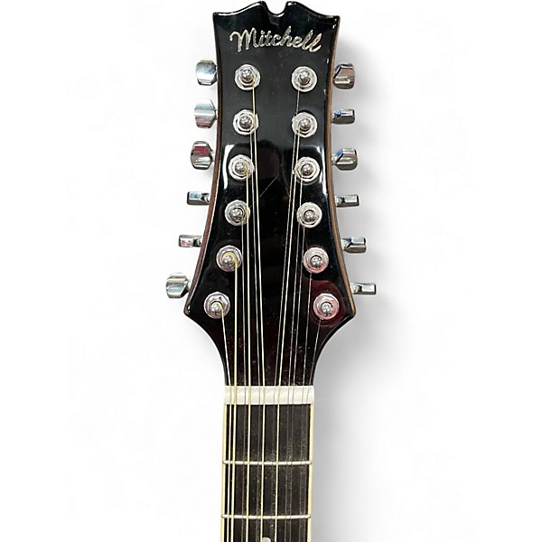 Used Mitchell D-120S-12E Natural 12 String Acoustic Electric Guitar