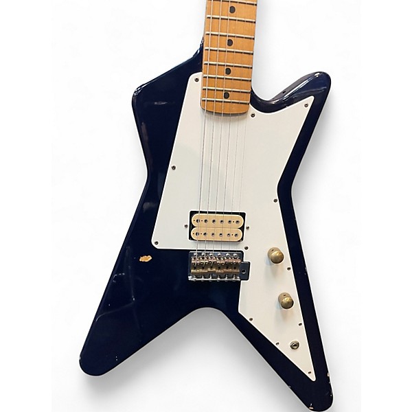 Used Cimar star flying v Black Solid Body Electric Guitar