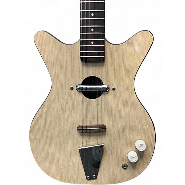 Vintage 1960s Danelectro Convertible White Acoustic Electric Guitar