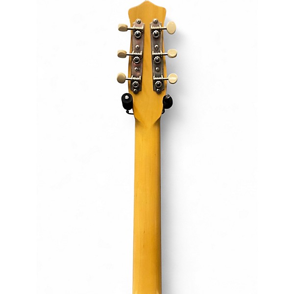 Vintage 1960s Danelectro Convertible White Acoustic Electric Guitar