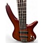Used Ibanez SR505 5 String Brown Sunburst Electric Bass Guitar