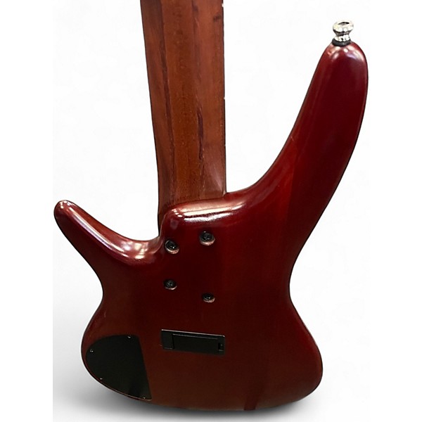 Used Ibanez SR505 5 String Brown Sunburst Electric Bass Guitar