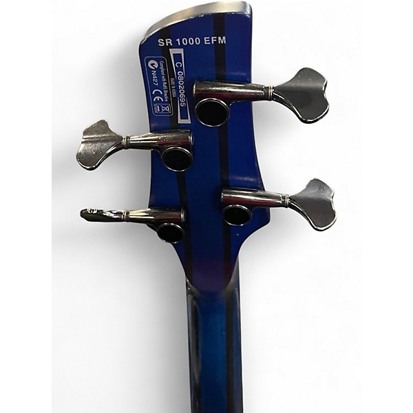 Used Ibanez SR 1000 EFM CARIBEAN BLUE Electric Bass Guitar