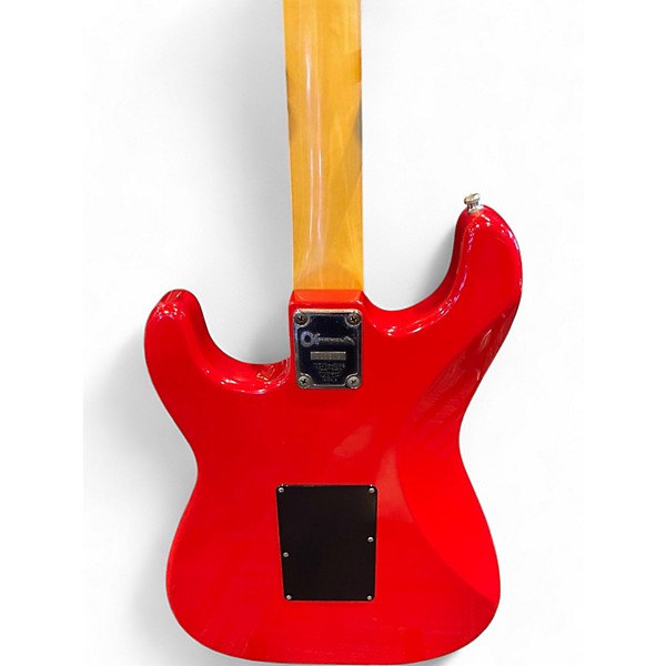 Vintage 1986 Charvel Model 3 Red Solid Body Electric Guitar