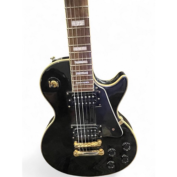 Used Epiphone Les Paul Custom Ebony Solid Body Electric Guitar