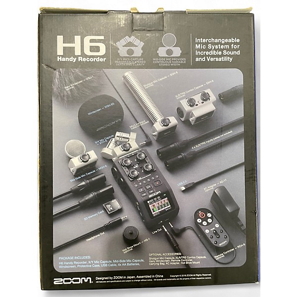 Used Zoom h6 handy recorder MultiTrack Recorder