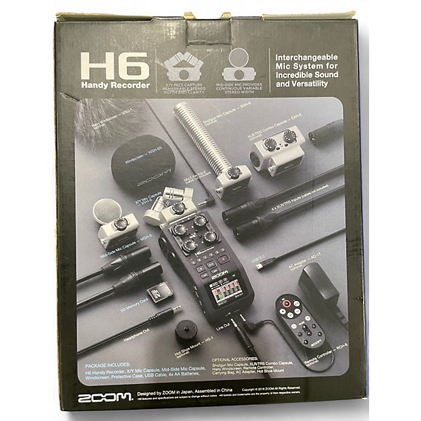 Used Zoom h6 handy recorder MultiTrack Recorder