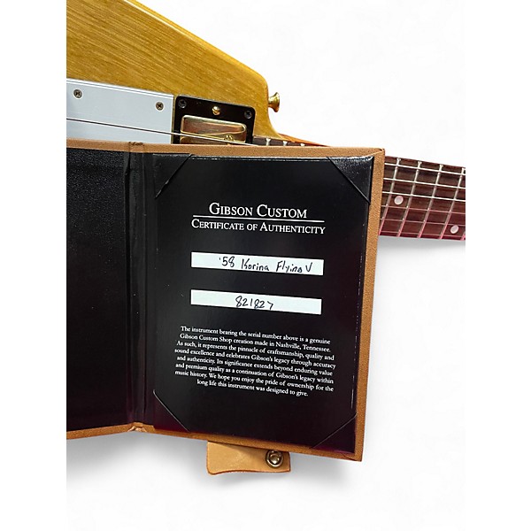 Used Gibson Custom VOS '58 Korina V Natural Solid Body Electric Guitar