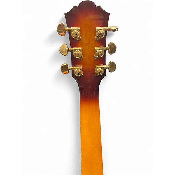 Used Washburn J-4 2 Tone Sunburst Acoustic Electric Guitar