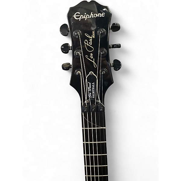 Used Epiphone Les Paul Nightfall Black Solid Body Electric Guitar