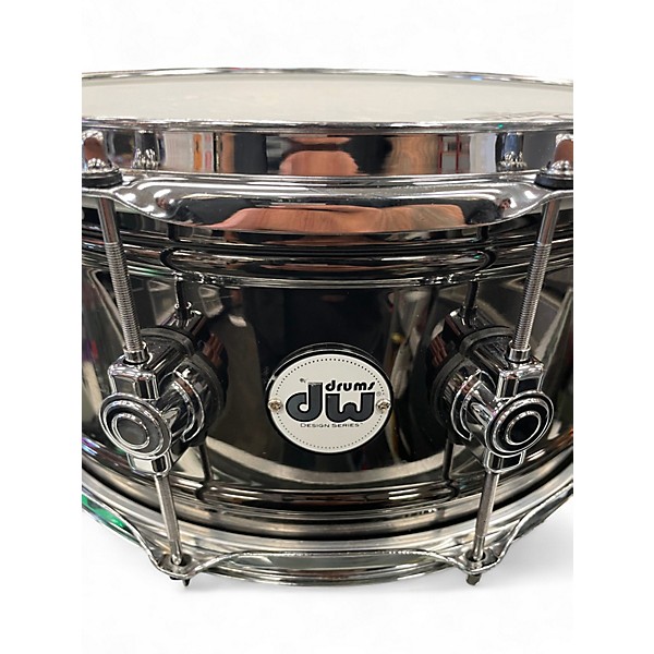 Used DW 14X5.5 Design Series Snare Black Chrome Drum