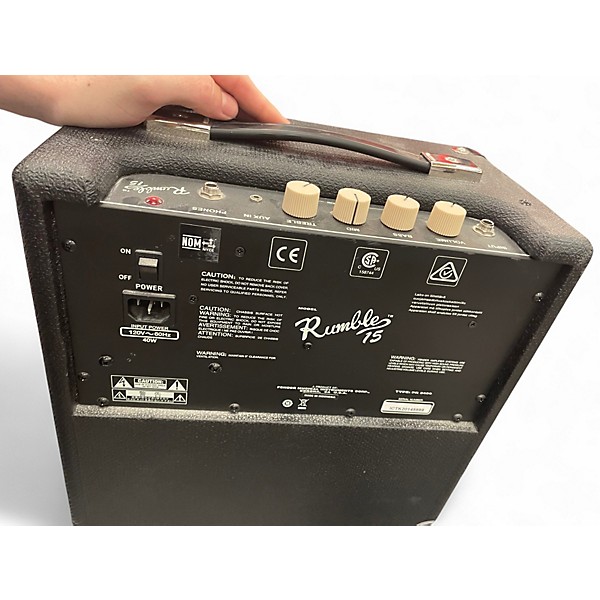 Used Fender Rumble 15 15W 1X8 Bass Combo Amp