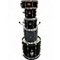 Used Yamaha 5 Piece Stage Custom Advantage Black Drum Kit thumbnail