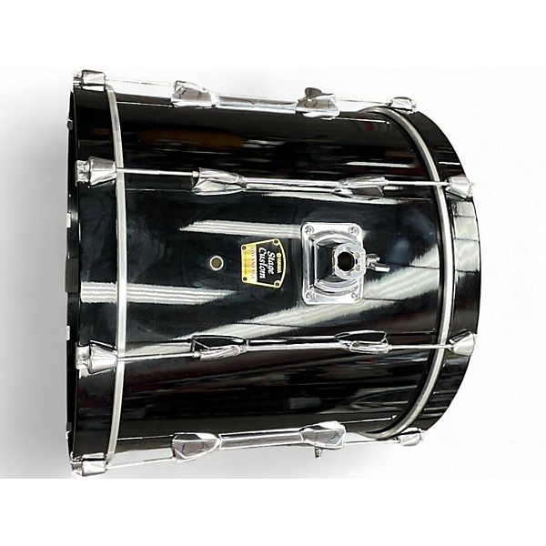 Used Yamaha 5 Piece Stage Custom Advantage Black Drum Kit