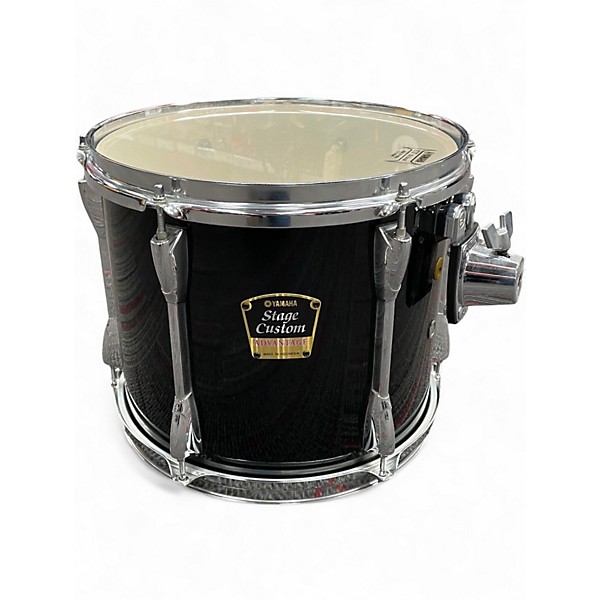Used Yamaha 5 Piece Stage Custom Advantage Black Drum Kit