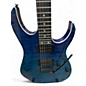 Used Ibanez  GRG120QASP Blue Solid Body Electric Guitar