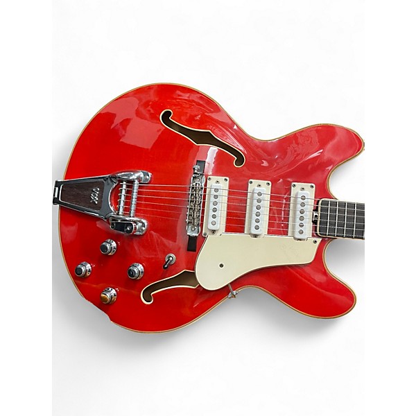 Used VOX Bobcat Red Hollow Body Electric Guitar