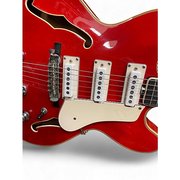 Used VOX Bobcat Red Hollow Body Electric Guitar