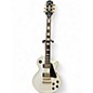 Used 2016 Epiphone Les Paul Custom Pro White Solid Body Electric Guitar thumbnail