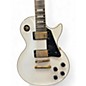 Used 2016 Epiphone Les Paul Custom Pro White Solid Body Electric Guitar