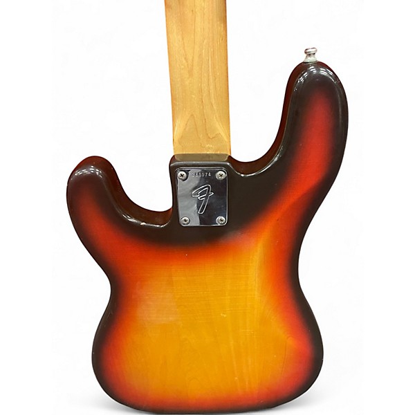 Vintage 1973 Fender Precision Bass Three Color Sunburst Electric Bass Guitar