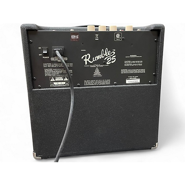 Used Fender Rumble 25 25W 1x10 Bass Combo Amp