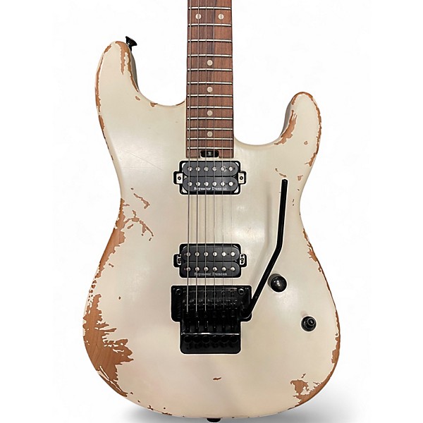 Used Charvel Pro-Mod Relic Series SD1 HH FR PF Weathered White Solid Body Electric Guitar