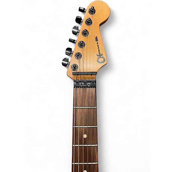 Used Charvel Pro-Mod Relic Series SD1 HH FR PF Weathered White Solid Body Electric Guitar