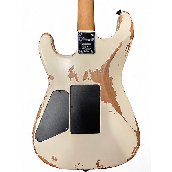 Used Charvel Pro-Mod Relic Series SD1 HH FR PF Weathered White Solid Body Electric Guitar