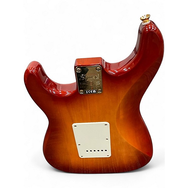 Used Squier 40th Anniversary Stratocaster 2 Tone Sunburst Solid Body Electric Guitar