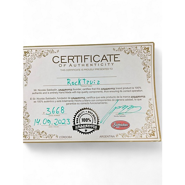 Used Sabbadius Rocktavia Effect Pedal