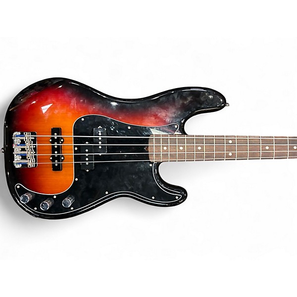 Used Fender American Performer Precision Bass 3 Color Sunburst Electric Bass Guitar