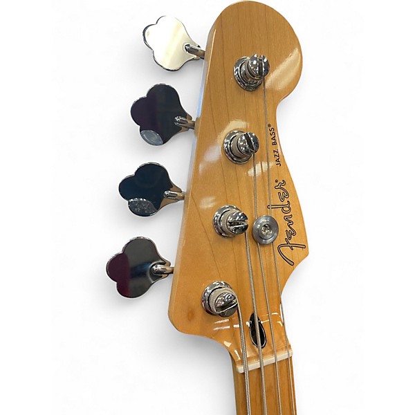 Used Fender Player Plus Jazz Bass Plus Top Blue Burst Electric Bass Guitar