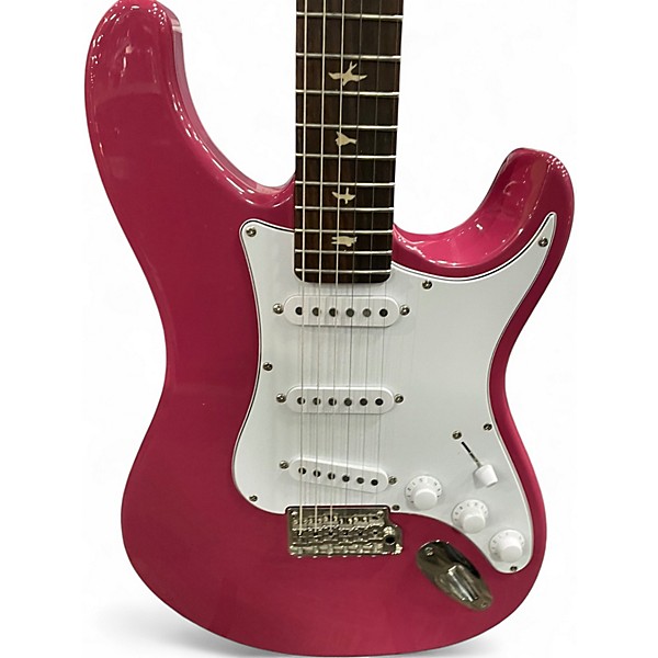 Used PRS SE Silver Sky Magenta Solid Body Electric Guitar