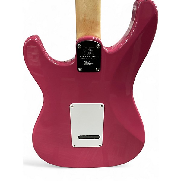 Used PRS SE Silver Sky Magenta Solid Body Electric Guitar