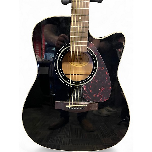 Used Yamaha FX335C Black Acoustic Electric Guitar