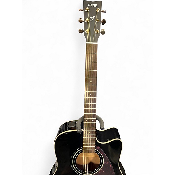 Used Yamaha FX335C Black Acoustic Electric Guitar