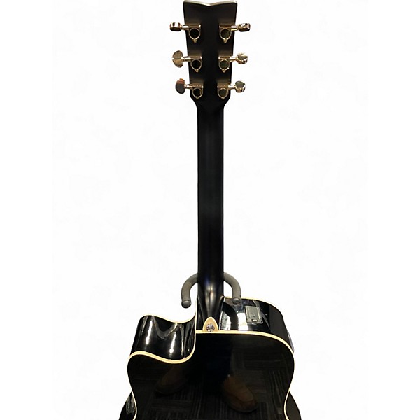 Used Yamaha FX335C Black Acoustic Electric Guitar