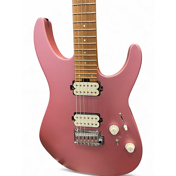 Used Charvel Pro-Mod DK24 HH 2PT CM Satin Burgundy Mist Solid Body Electric Guitar