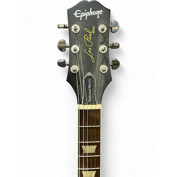 Used Epiphone Les Paul Traditional Pro IV Blue Solid Body Electric Guitar