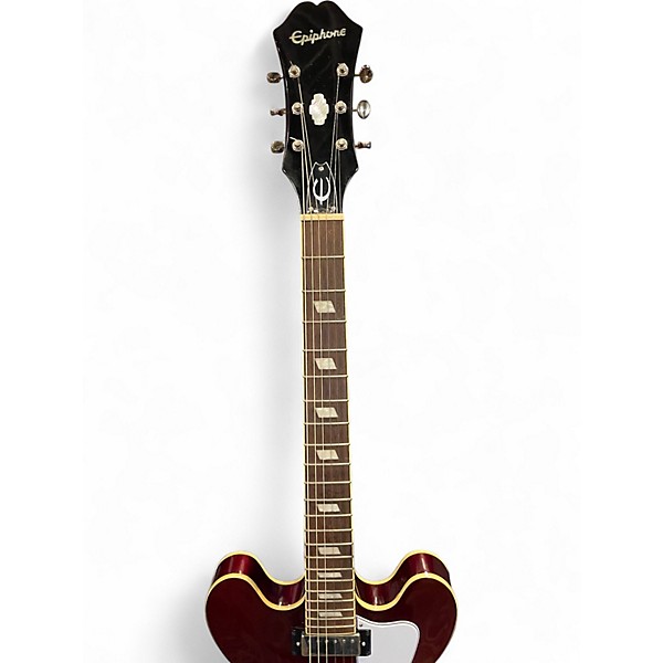 Used Epiphone RIVIERA Candy Apple Red Metallic Hollow Body Electric Guitar