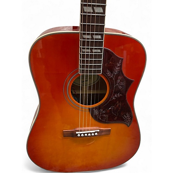 Used Epiphone HUMMINGBIRD STUDIO Faded Cherry Acoustic Electric Guitar