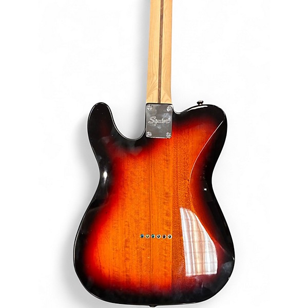 Used Squier Telecaster 2 Color Sunburst Solid Body Electric Guitar