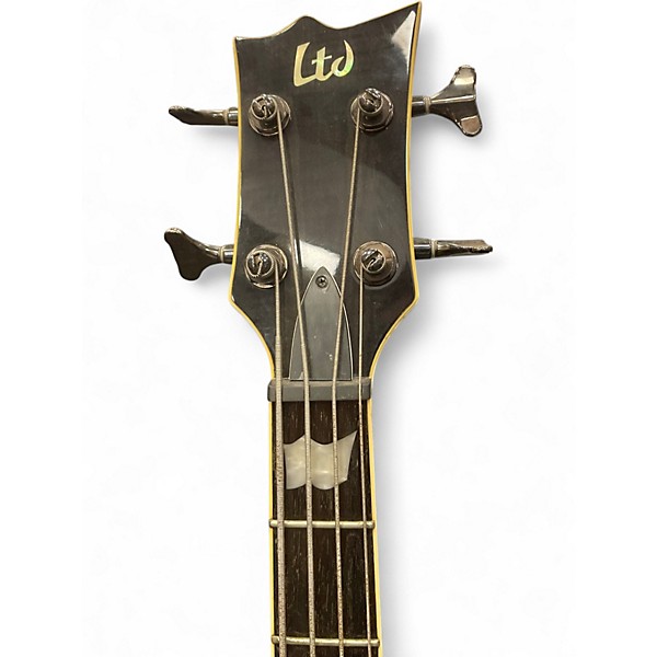 Used ESP LTD EC-404 Black Electric Bass Guitar