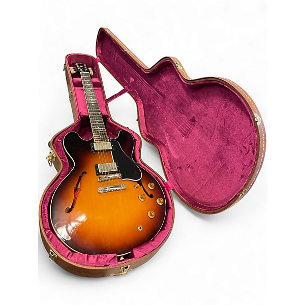 Used Gibson ES335 CUSTOM MEMPHIS 3 Color Sunburst Hollow Body Electric Guitar
