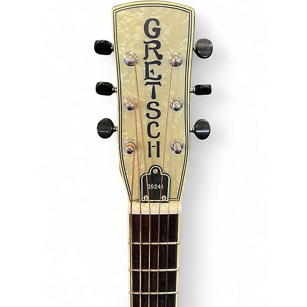 Used Gretsch Guitars G9241 Alligator Biscuit Round-Neck Resonator 2 Color Sunburst Resonator Guitar