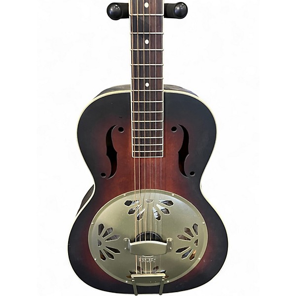 Used Gretsch Guitars G9241 Alligator Biscuit Round-Neck Resonator 2 Color Sunburst Resonator Guitar